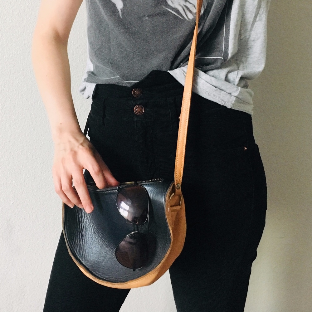 Job & Boss Leather Mini Crossbody Bag